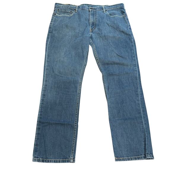 Levis 511 Jeans Mens 38x30 Blue Denim Slim Fit Stretch Straight Leg Zip Fly Work - Picture 1 of 16